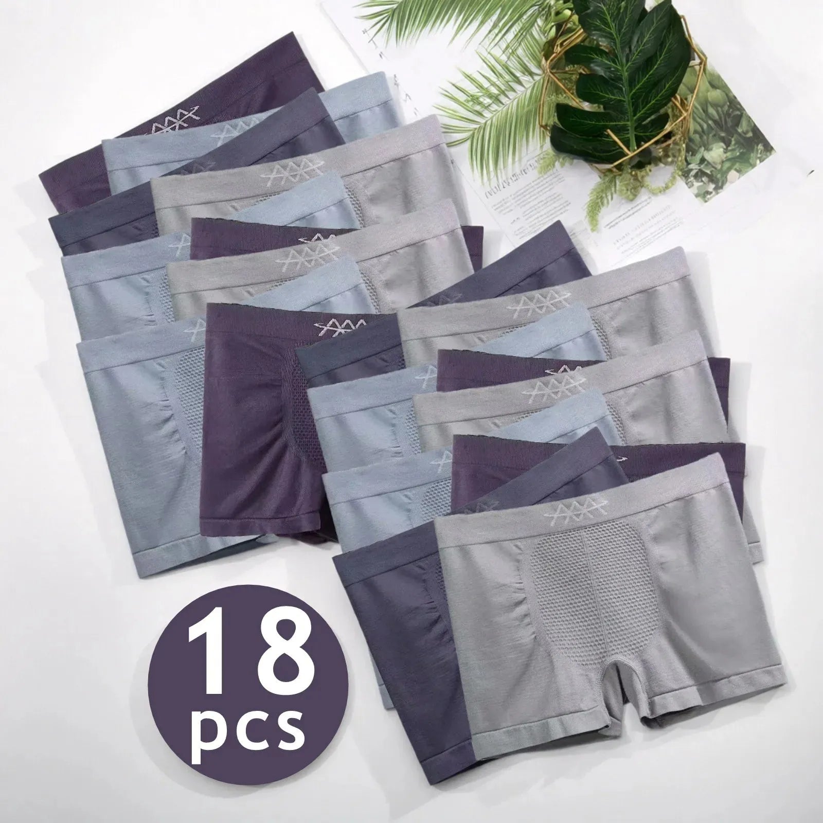 Mens Underwear Seamless Stretch With Breathable Panel