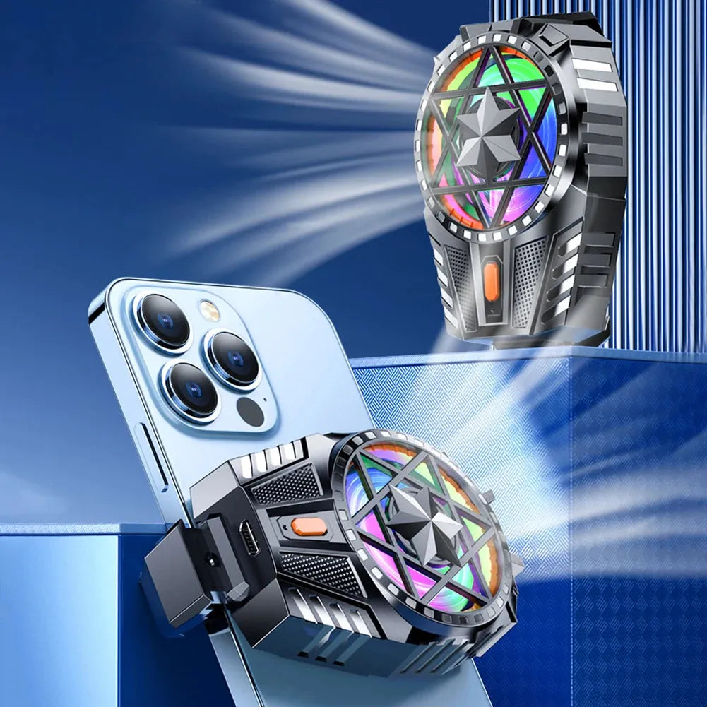 Rechargeable Phone Cooler with Three Speed Back Clip Fan