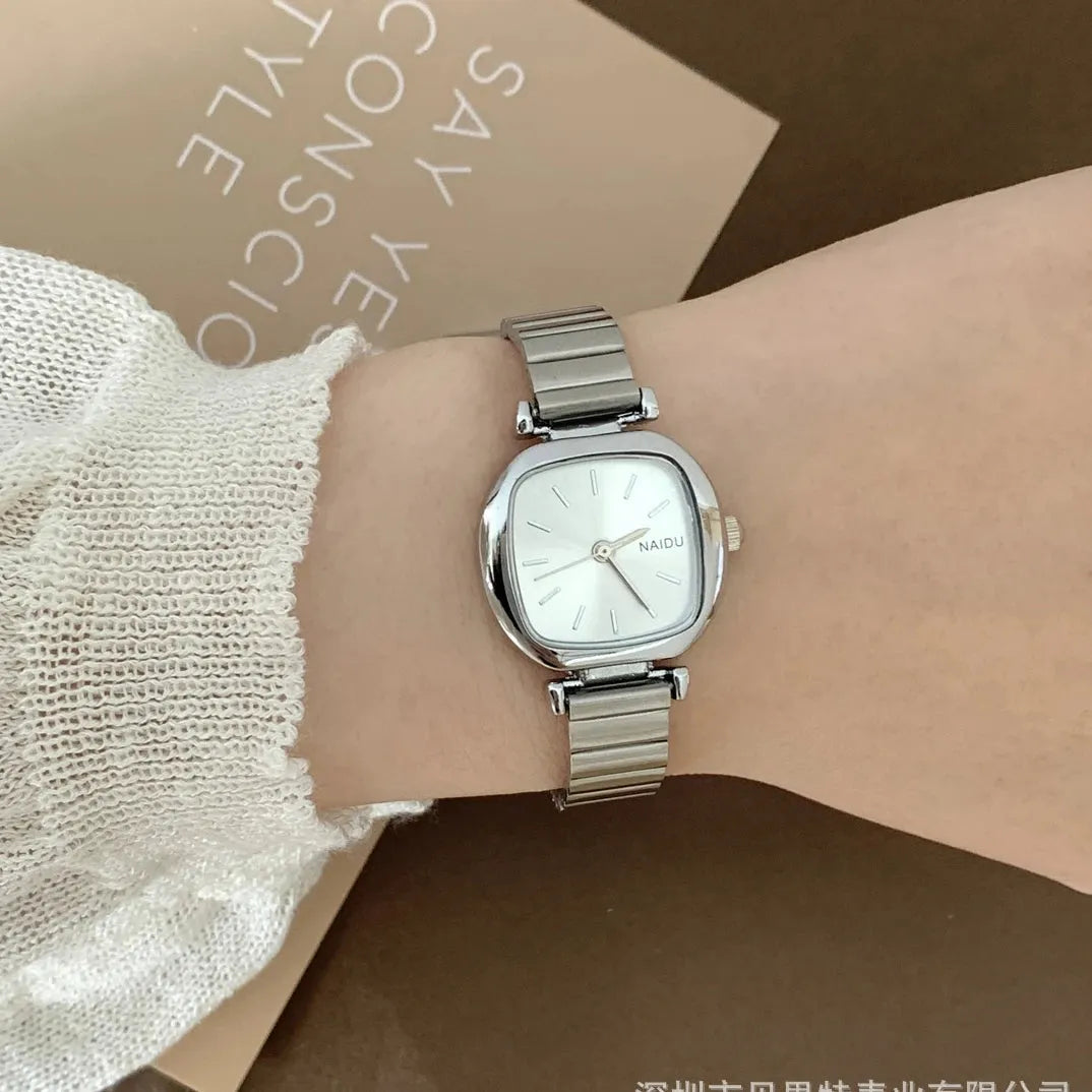 Women Luxury Quartz Watches with Stainless Steel Strap