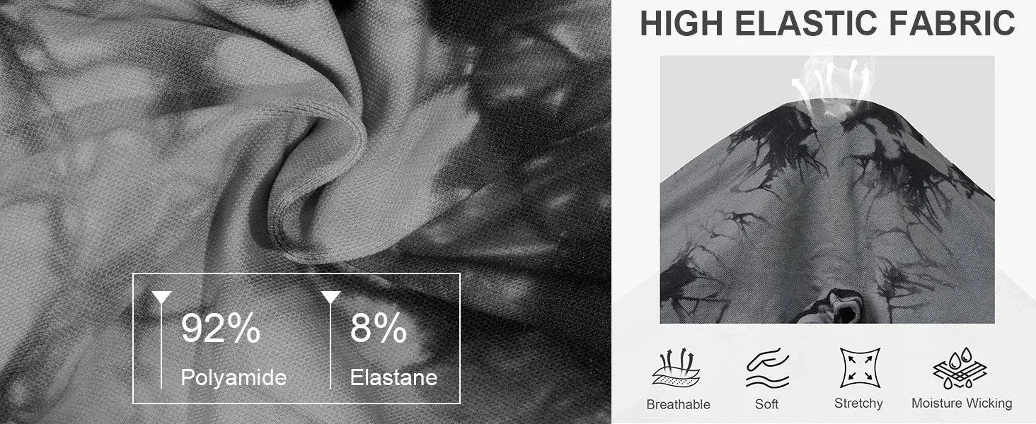 Athletic Shorts 2 Pack High Waist Seamless Tie Dye Fit