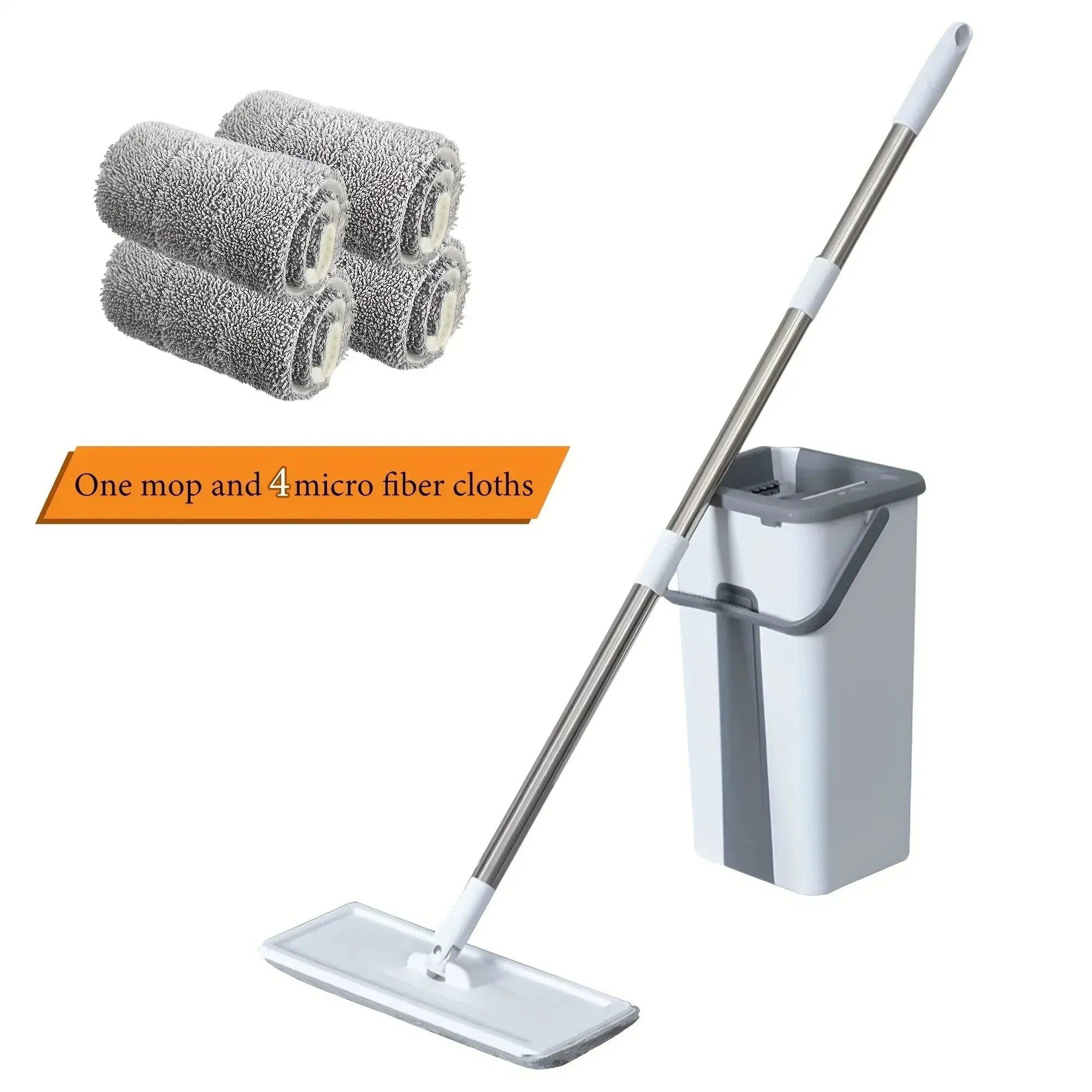 Wet Dry Mop with Bucket Self Wring Cleaning System Home