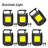 Compact Rechargeable Flashlight with 1000LM COB LED Design