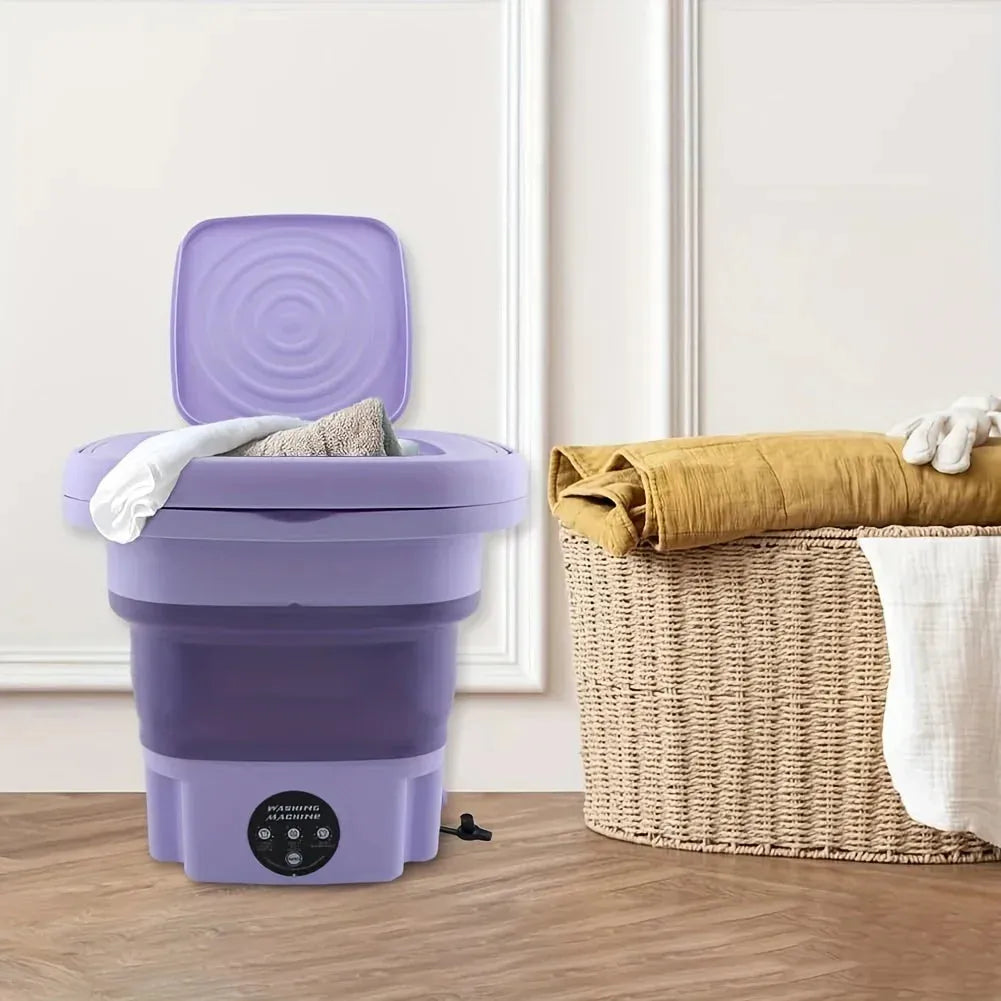 Portable Washing Machine Folding Mini With Dehydration Mode