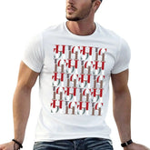 Men Short Sleeve Digital Print T Shirt with Stretch Fit
