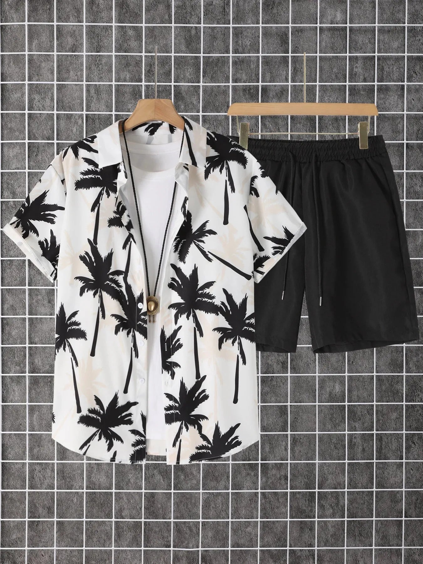 Shirts 2 Pack Men Printed Button Down Set With Pants