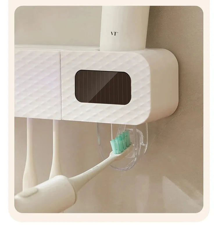 Smart Wall Mounted Toothbrush Holder with Dryer