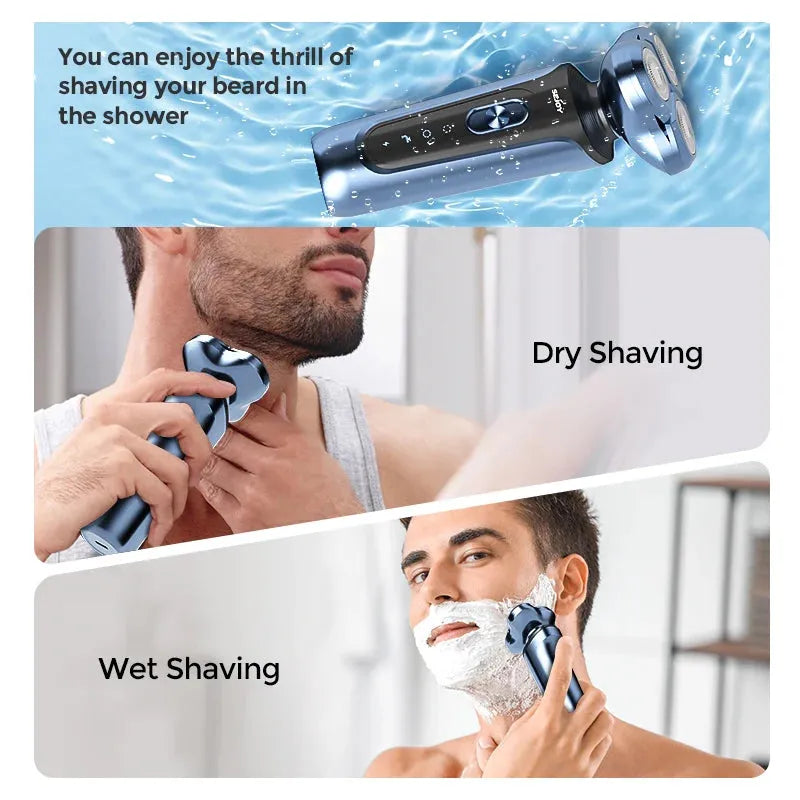 5 in 1 Electric Shaver for Men with Trimmer and Facial Care