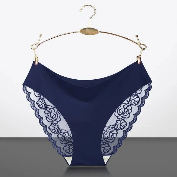 6 Pack Lace Triangle Panties Low Waist Set