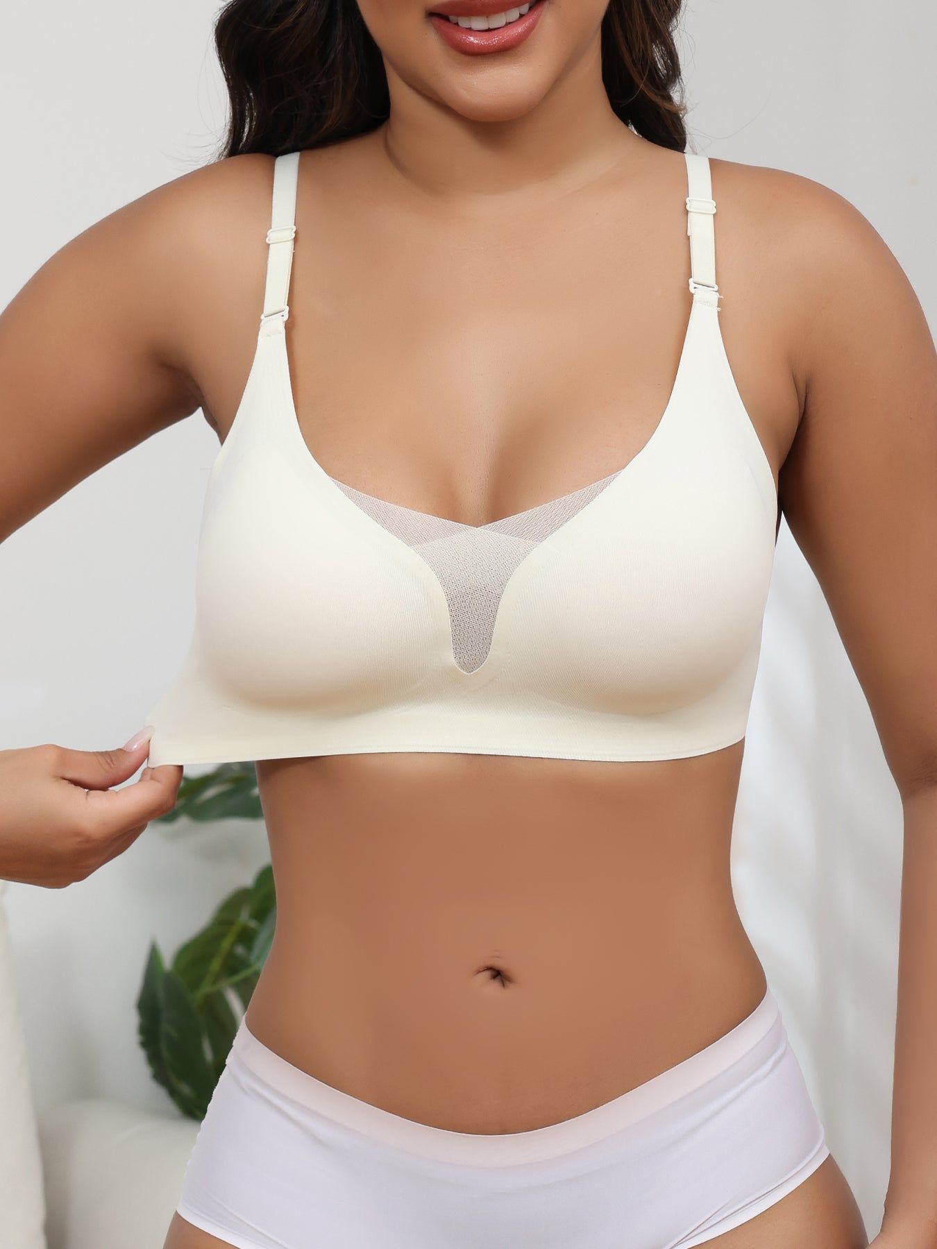 Wireless Bra Seamless Wire Free Adjustable Three Pack