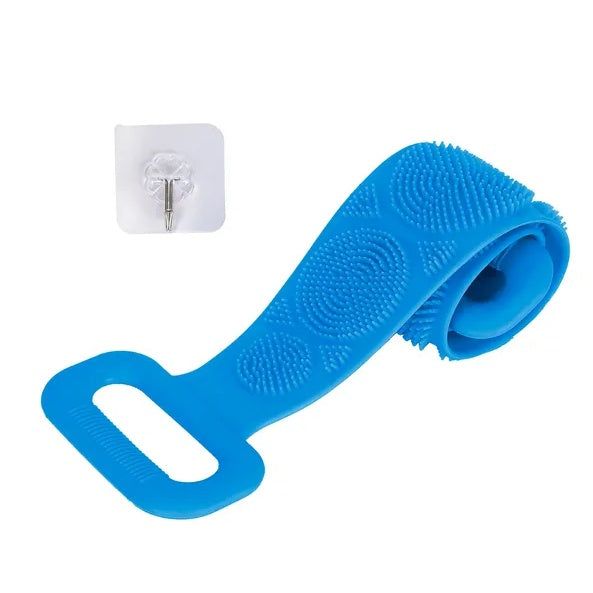 Silicone Body Scrubber Belt with Double Sided Bristles