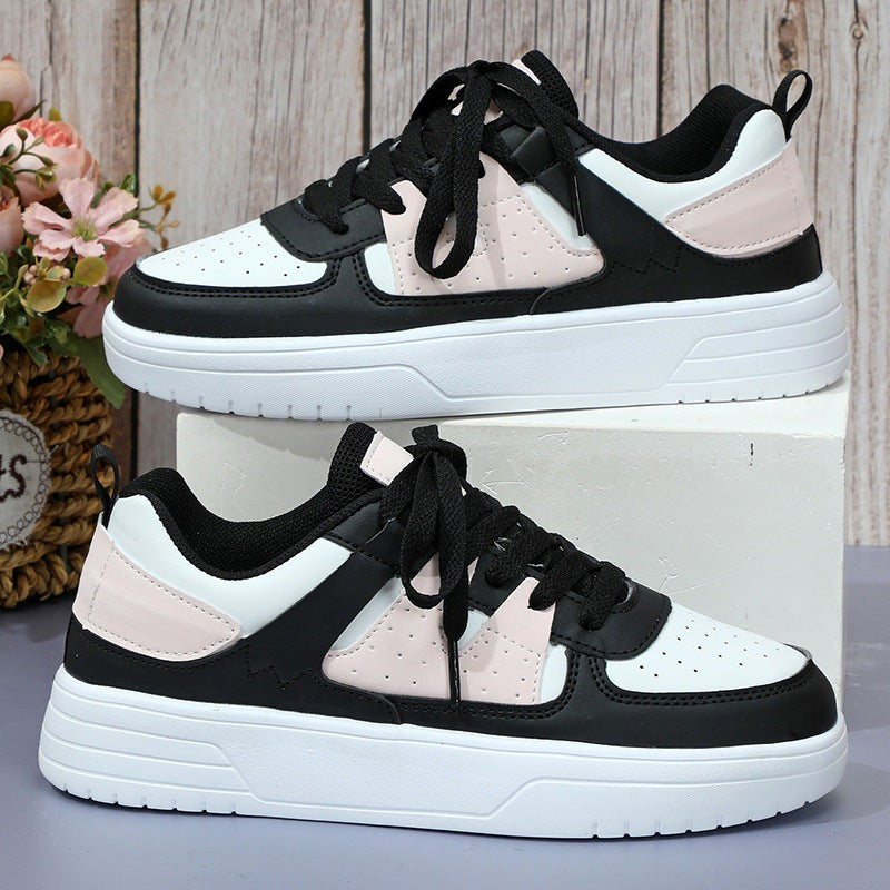 Women Comfortable Shoes Platform Color Block Sneakers