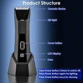 Mens 2 in 1 Cordless Electric Shaver