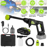Portable Cordless Pressure Washer 21V with 6 in 1 Nozzle