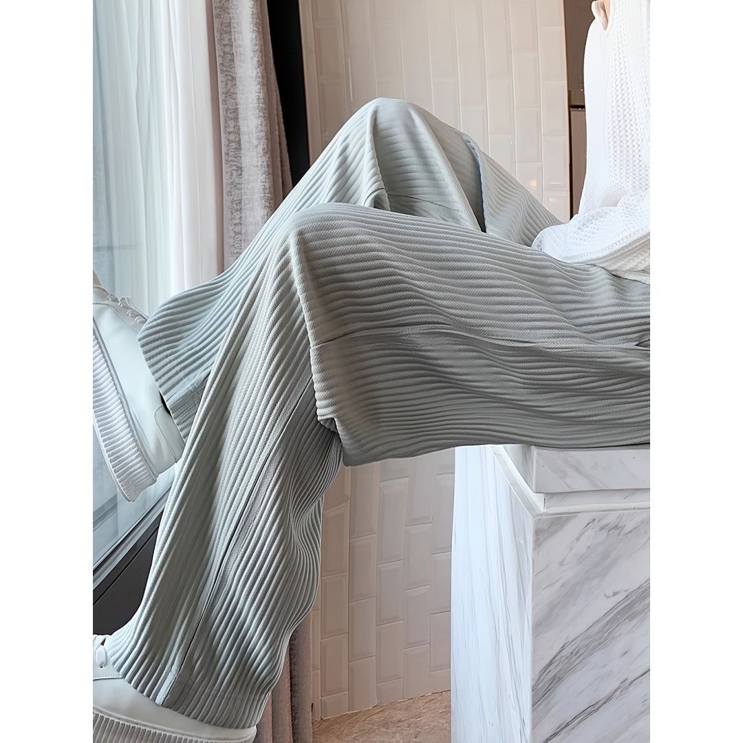 Pants Men Corduroy Casual Straight Fit Design