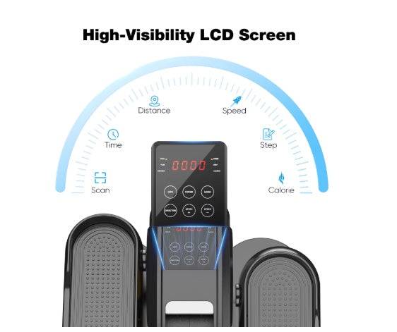 Under Desk Elliptical Machine with LED Monitor