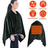 USB Heated Blanket Shawl with 3 Heat Levels Adjustable