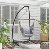 Metal Hammock Chair Stand for Indoor and Outdoor Use