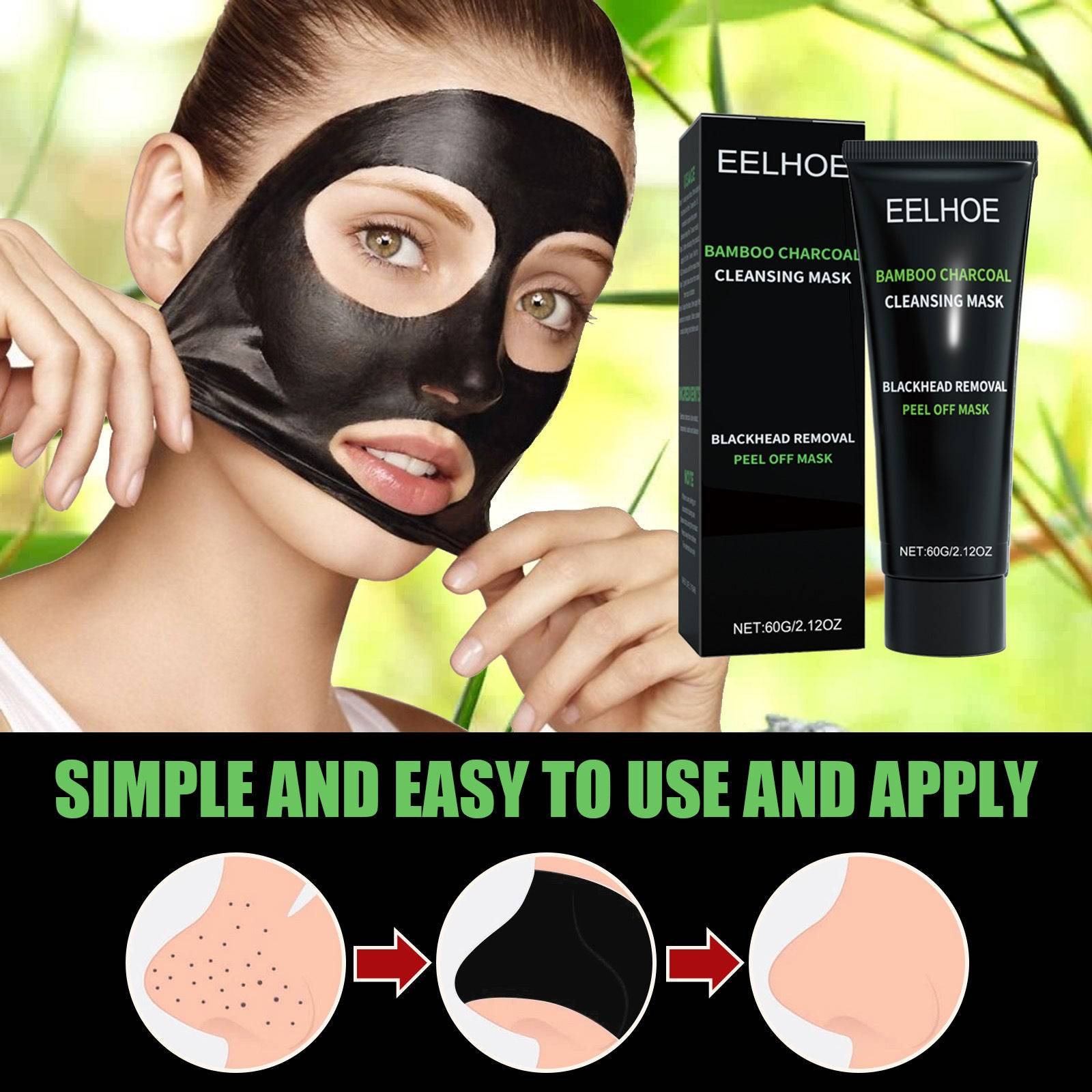 Bamboo Charcoal Facial Mask for Deep Clean