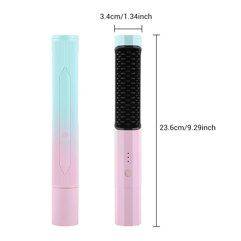 Rechargeable Wireless Hair Straightening Comb