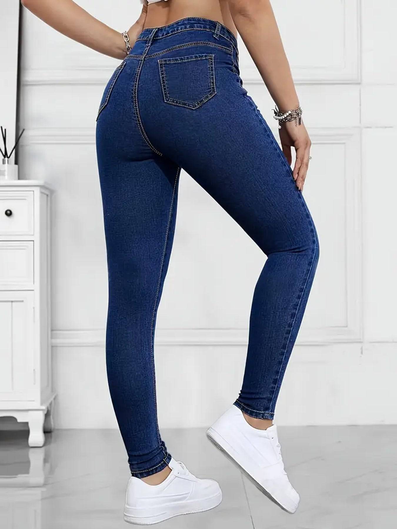 Women’s Embroidered Skinny Jeans with Modern Fit