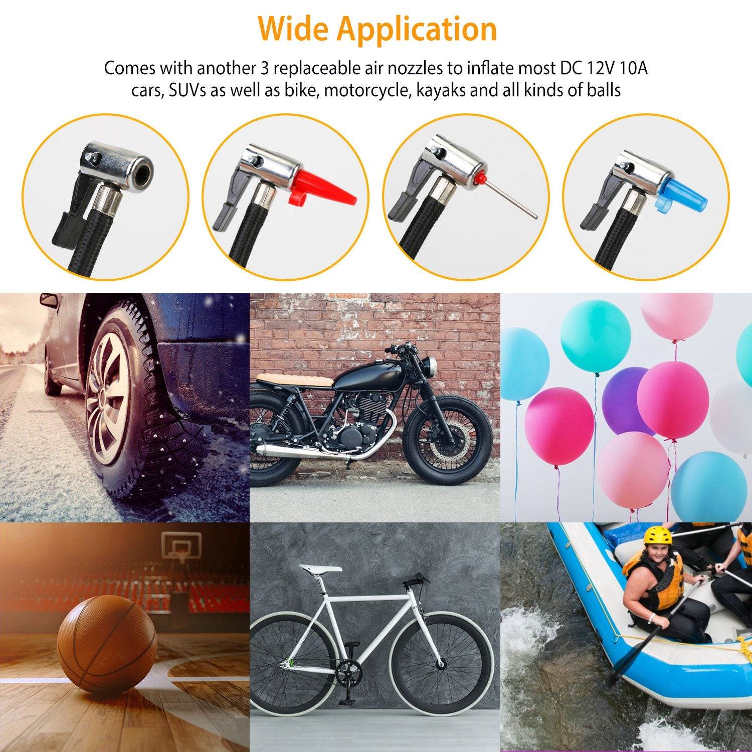 Portable Car Tire Inflator 150 PSI With Digital Display