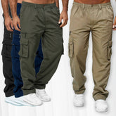 Men’s Loose Straight Leg Cargo Pants with Belt