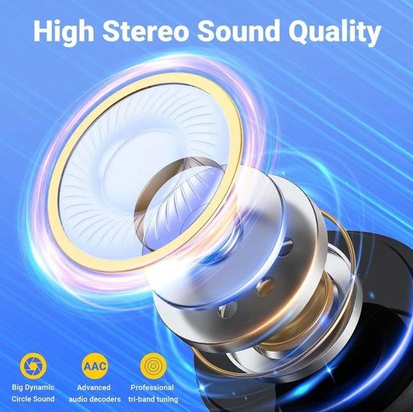 Bluetooth 5.3 Wireless Earbuds Noise Cancelling IPX8