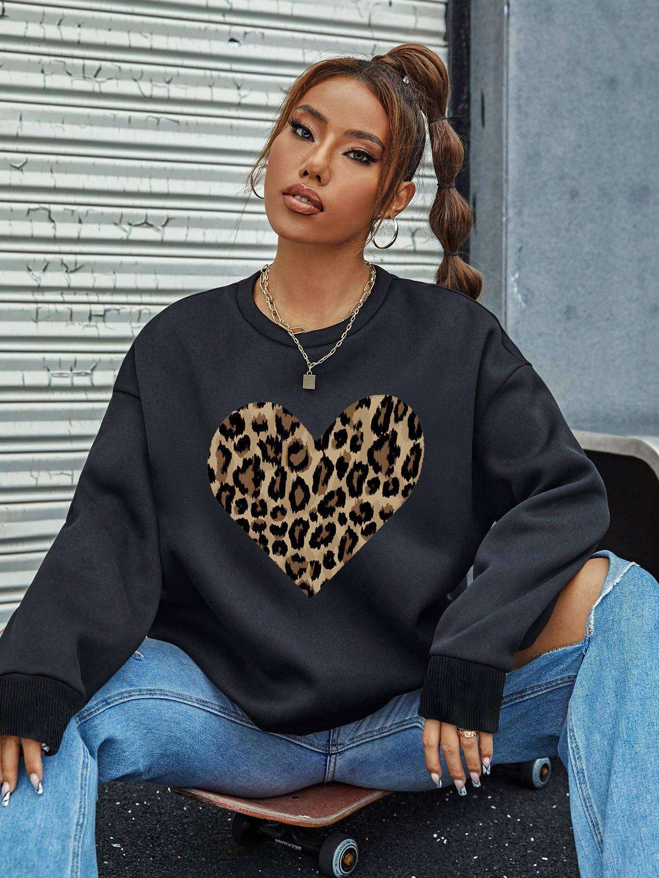 Women Sweatshirts Long Sleeve with Pockets Solid Fit