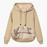 Womens Lamb Fleece Hoodies with Pockets Warm Sherpa