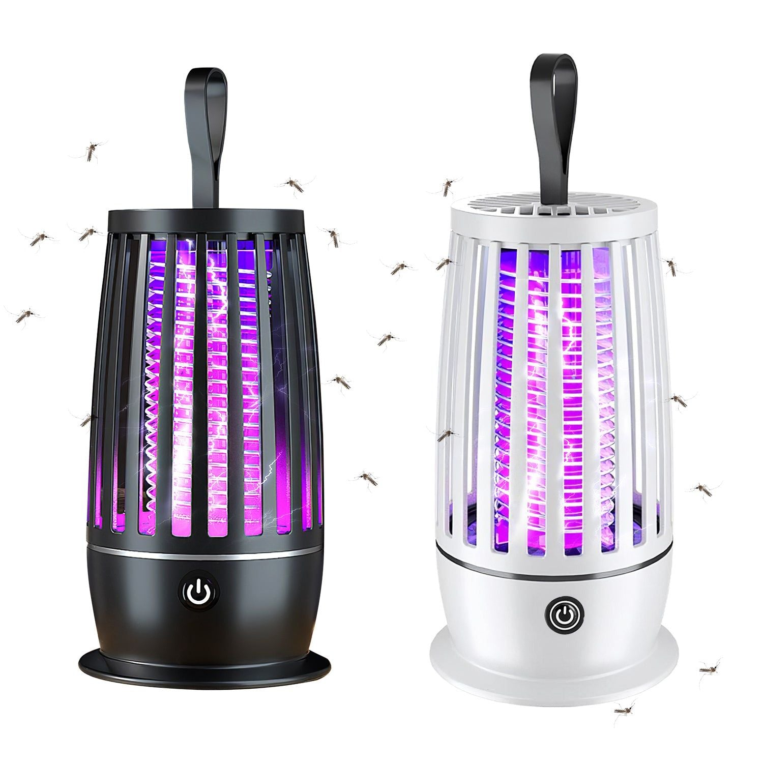 Rechargeable Insect Zapper Lamp with 3000V Grid and UV Light