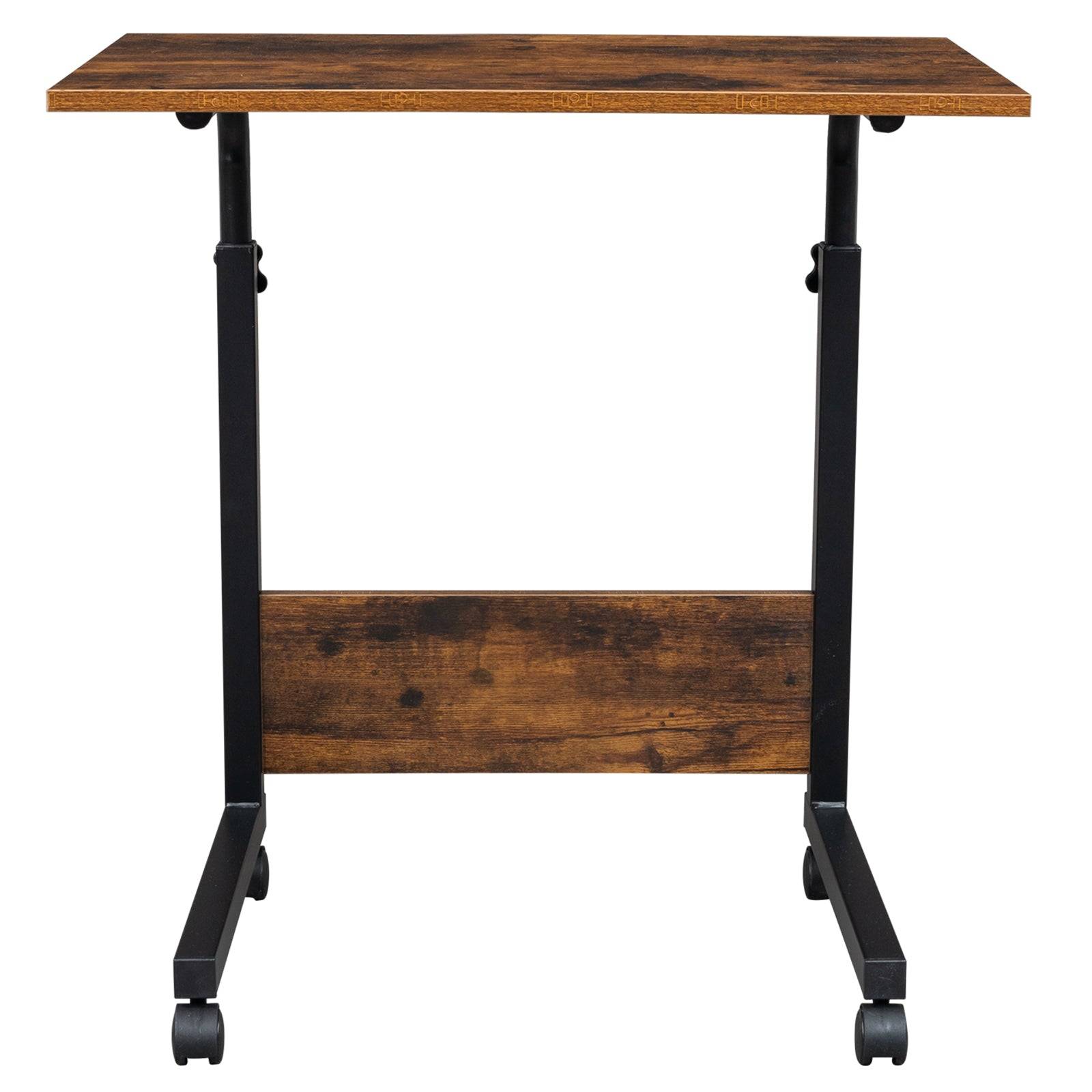 Height Adjustable Sofa Side Table For Laptop And Snacks