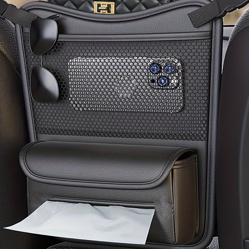 PU Leather Car Organizer Seat Back Storage Bag