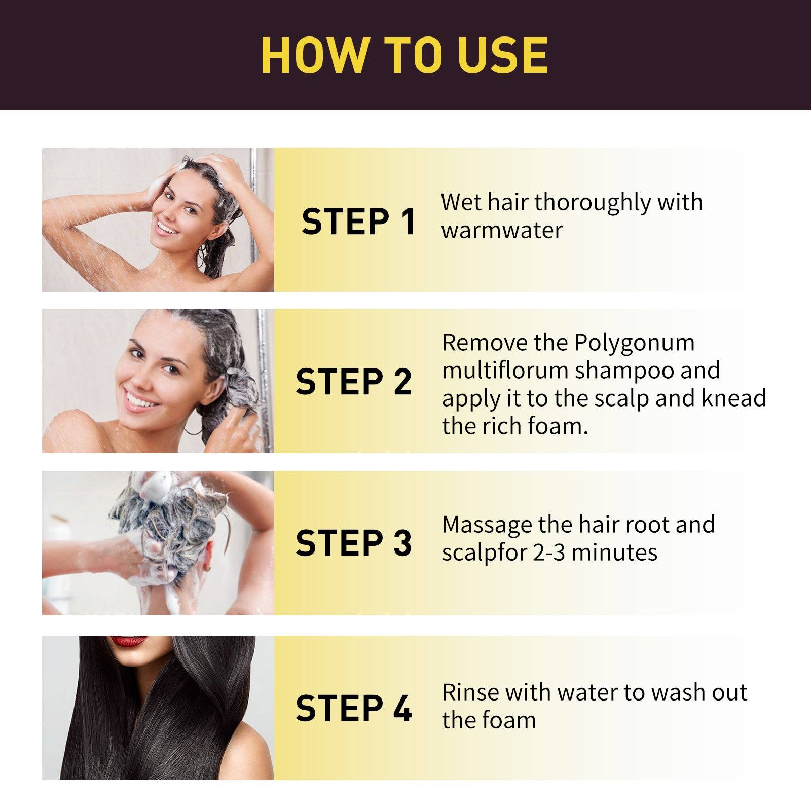 Herbal Anti Dandruff Shampoo for Black Hair Care