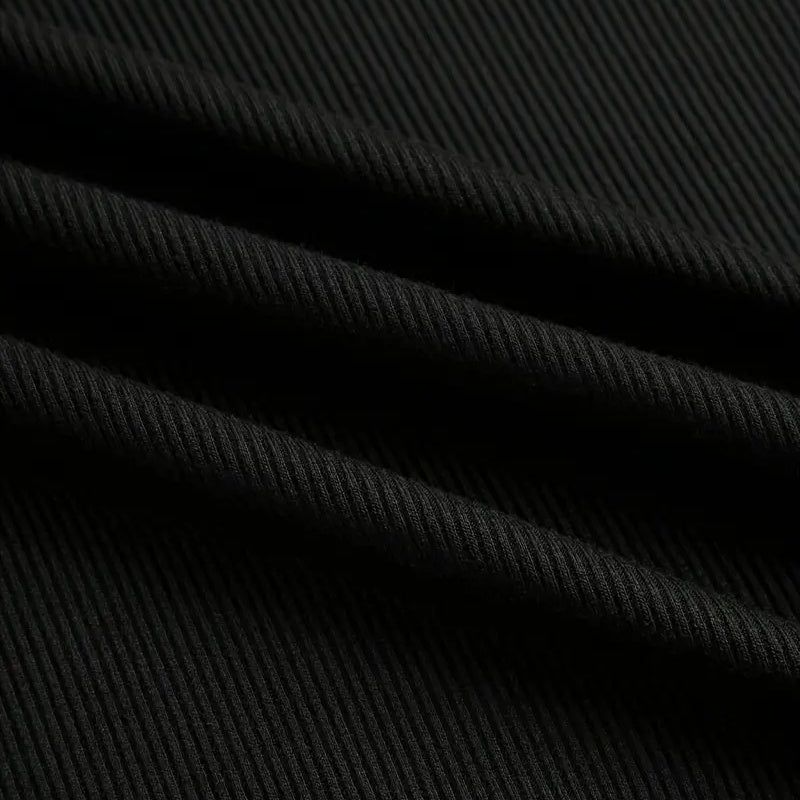 Cut Out Ribbed Long Sleeve T Shirt for Women