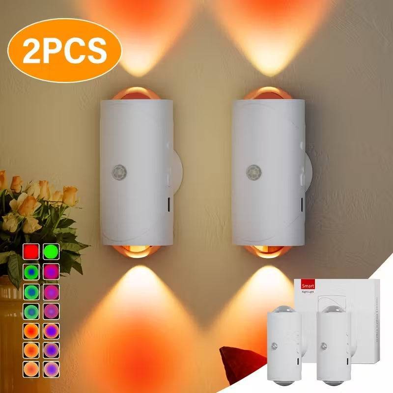 Rechargeable Motion Sensor Night Lights with Magnetic Mount