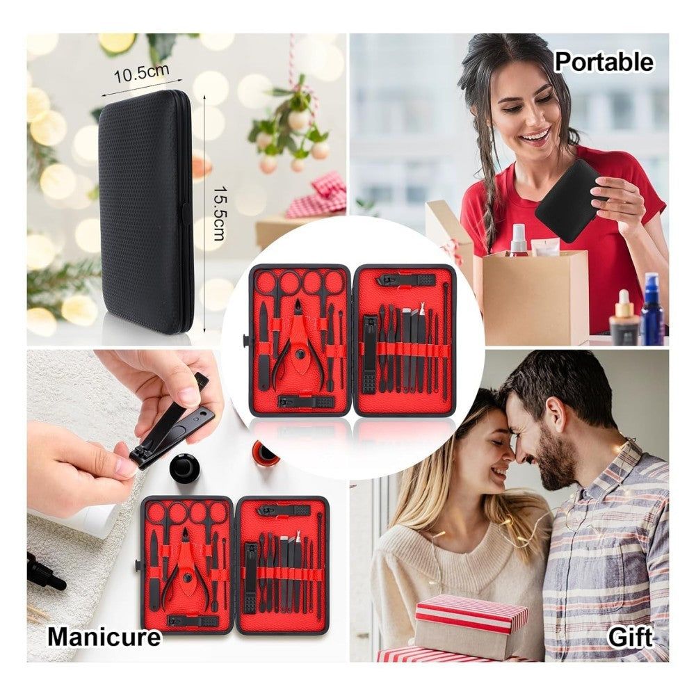 Manicure Set 18 Piece Professional Nail Grooming Kit