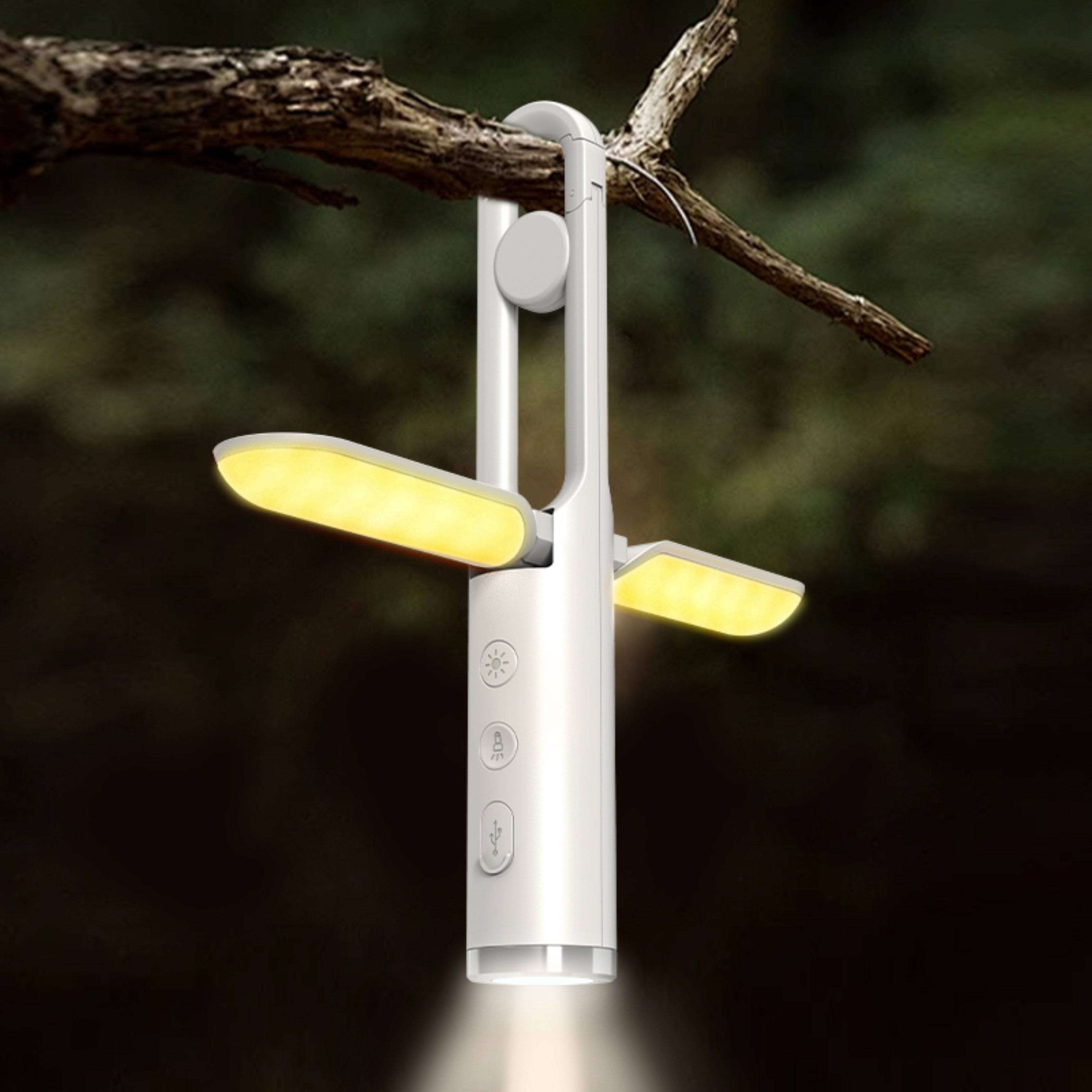 LED Camping Lantern 3 in 1 Foldable Rechargeable Light