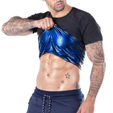 Sauna T Shirt with Heat Retention Fabric and Compression Fit