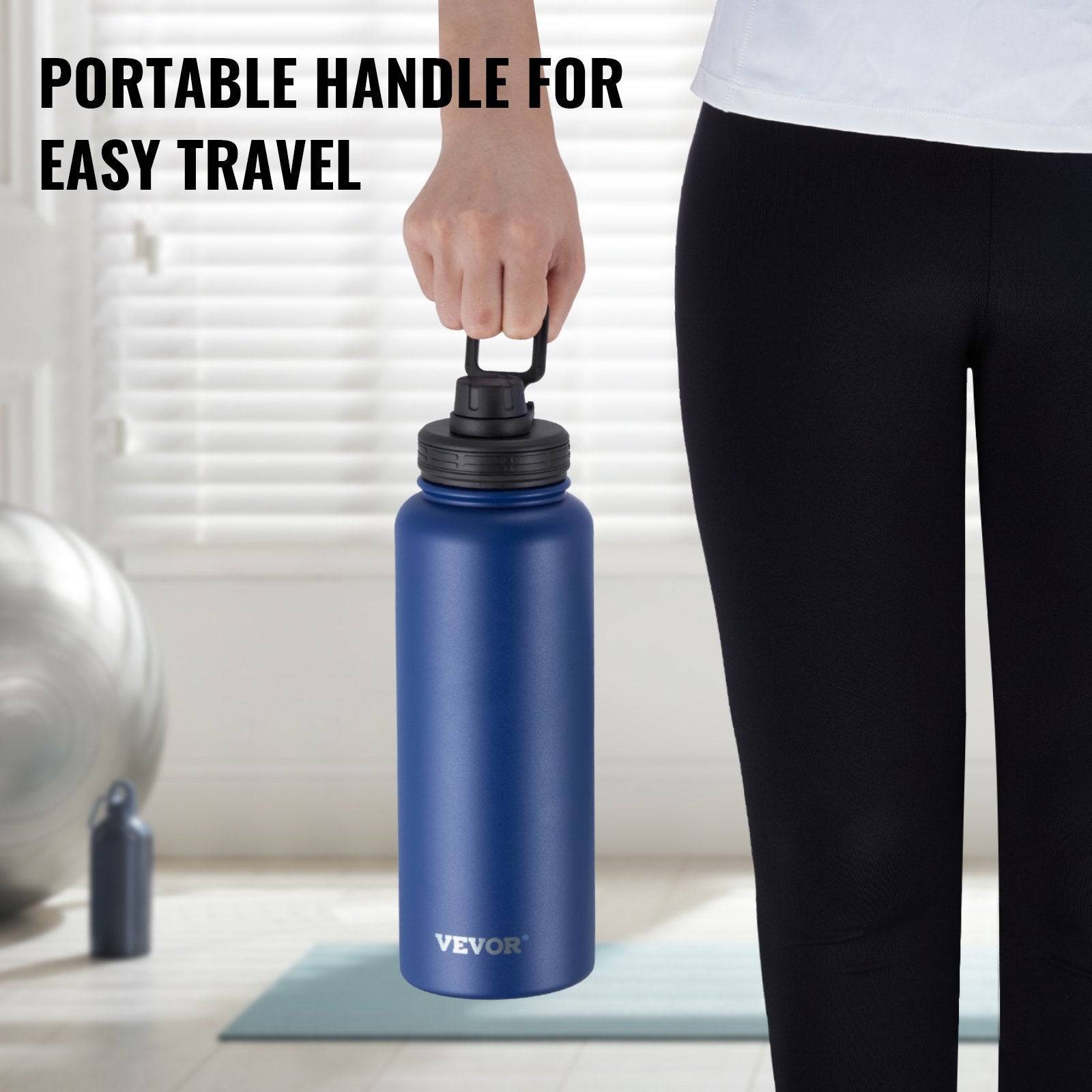 40oz Insulated Water Bottle with Wide Mouth Stainless Steel