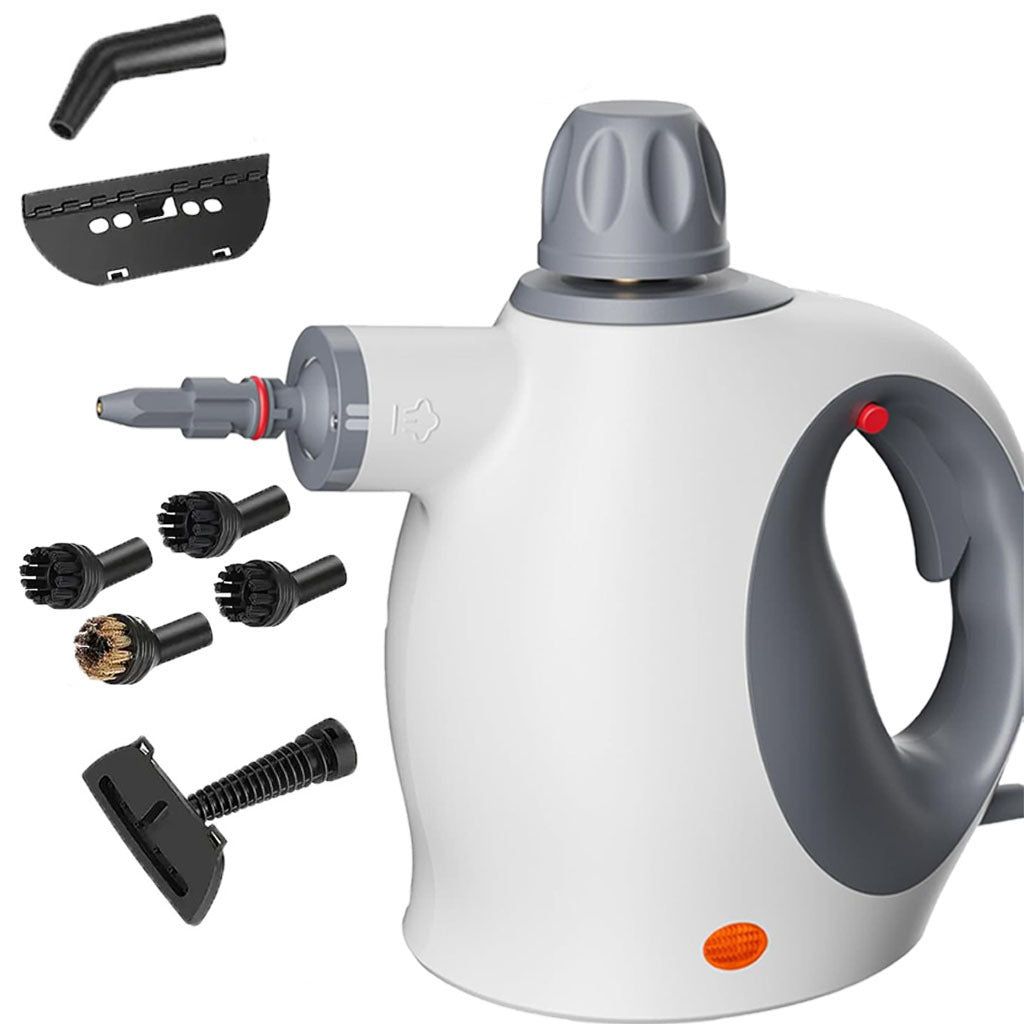 Handheld Steam Cleaner with Safety Lock and 12 Accessories