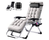 Zero Gravity Folding Chairs with Cushion and Cup Holder