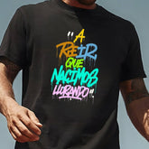 How Were We Born Printed Round Neck Unisex T Shirt