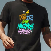 How Were We Born Printed Round Neck Unisex T Shirt