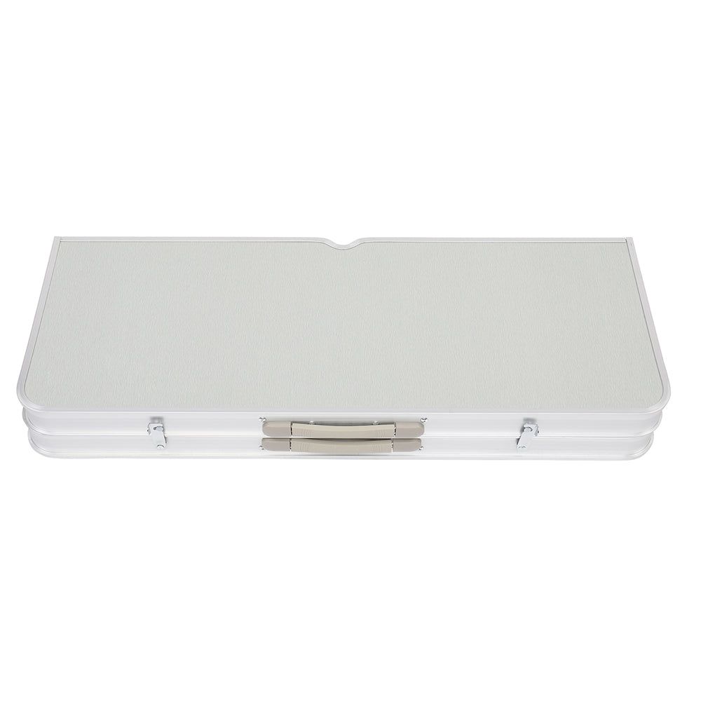 Portable Folding Camping Table with Integrated Chairs Set