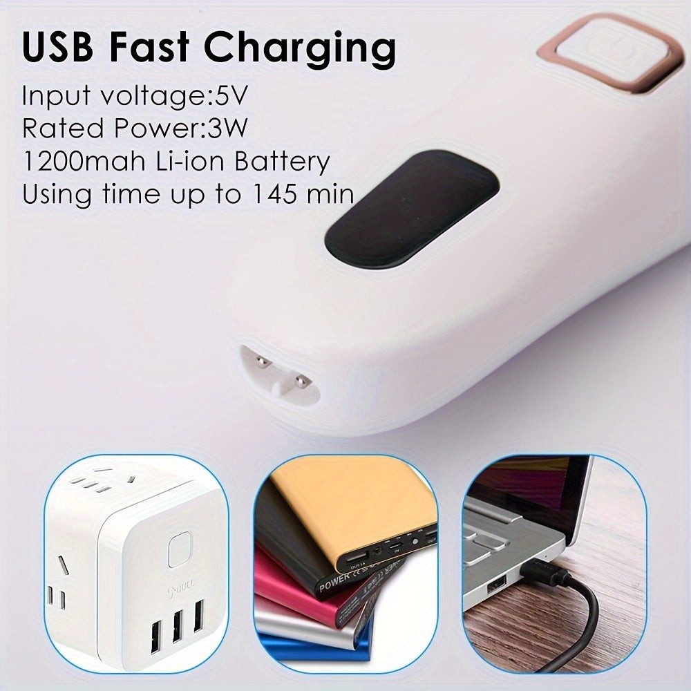 Electric Callus Remover with 3 Roller Heads