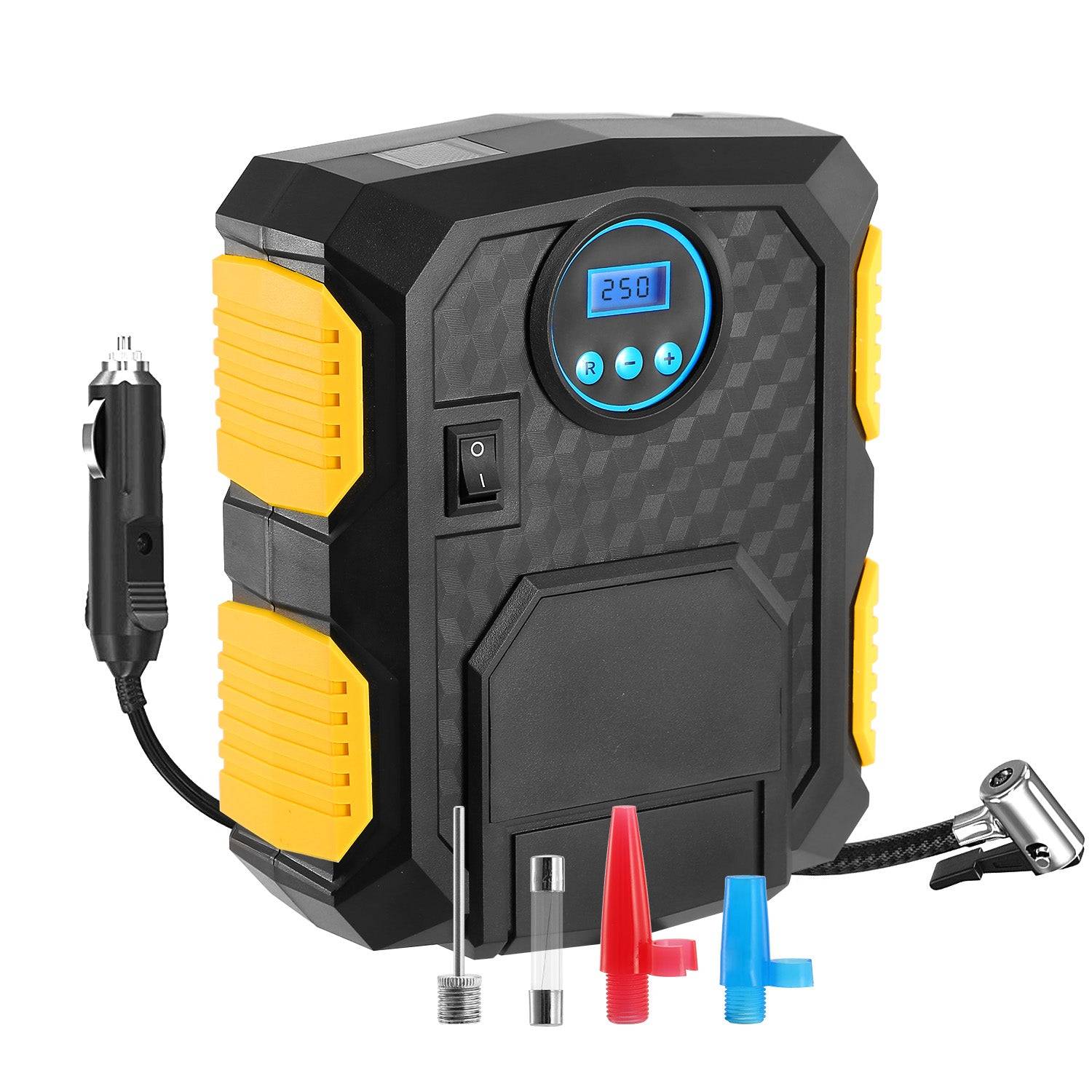 12V Tire Inflator 150PSI with LCD and Auto Shut Off