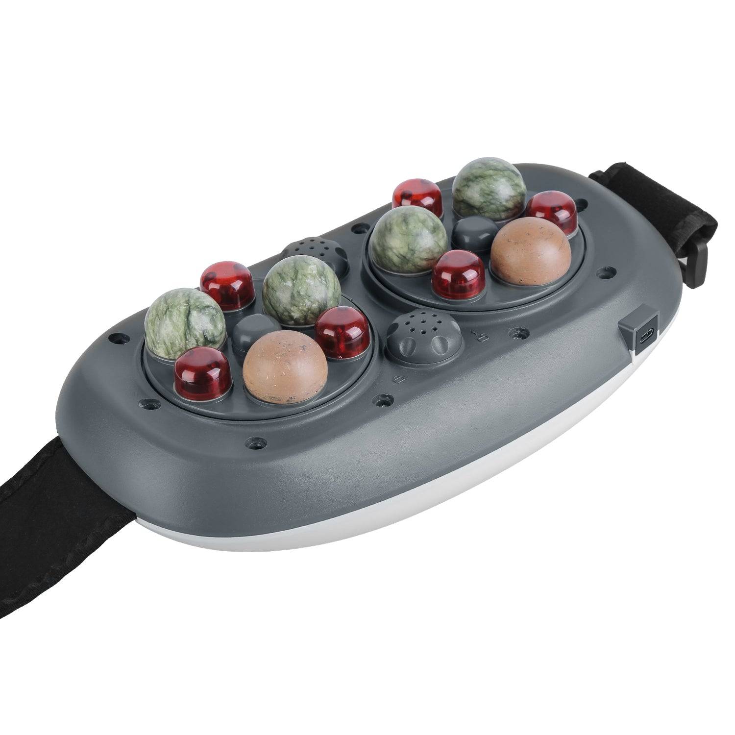 Rechargeable Abdominal Massager with Bian Stone and Heat