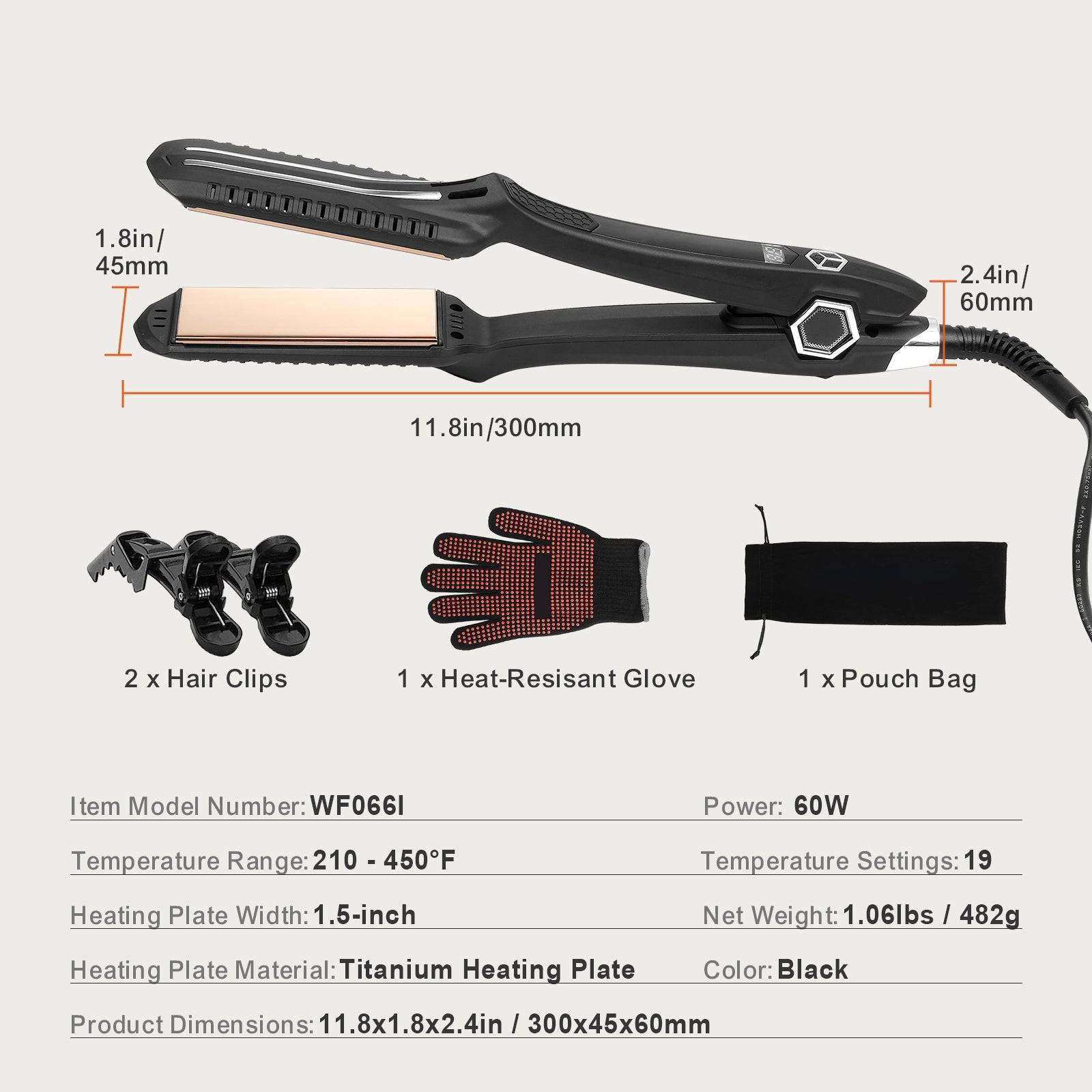 Titanium Hair Straightener Infrared Smooth Finish
