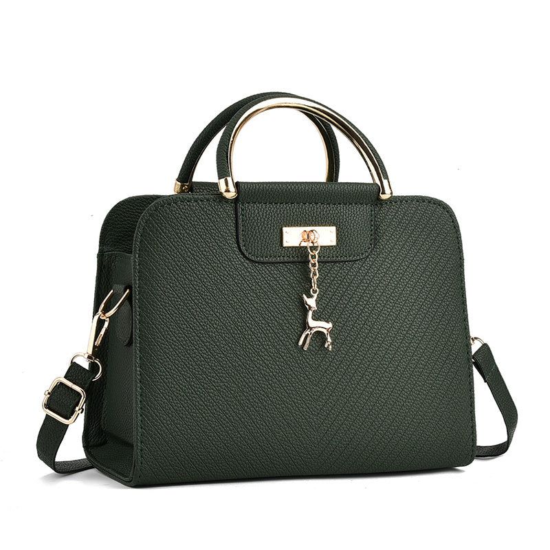 PU Shoulder Bag for Women Zipper Tote