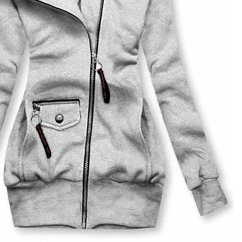 Slim Fit Hooded Jacket with Zip Front and Drawstring Waist